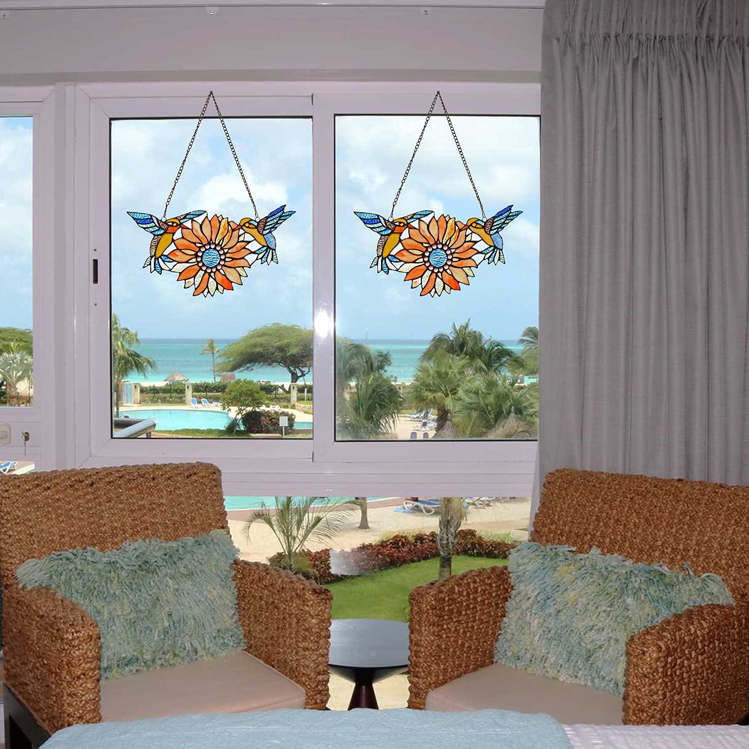Capulina Stained Glass Window Gift Sunflower - Image 2