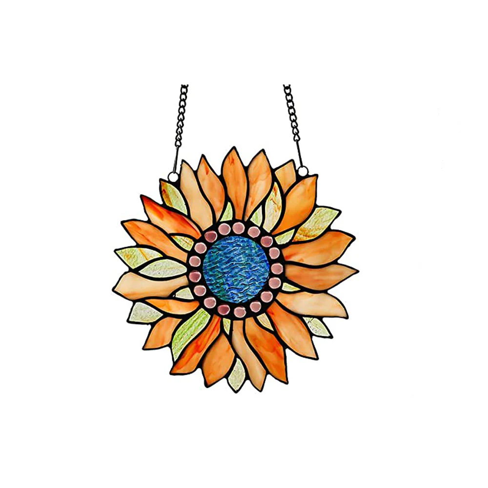 Capulina Sunflower Stained Glass Window Hangings - Image 16