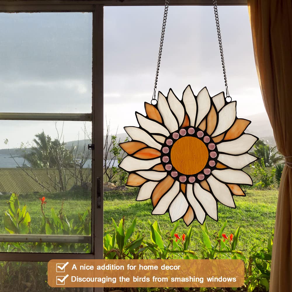 Capulina Sunflower Stained Glass Window Hangings - Image 2