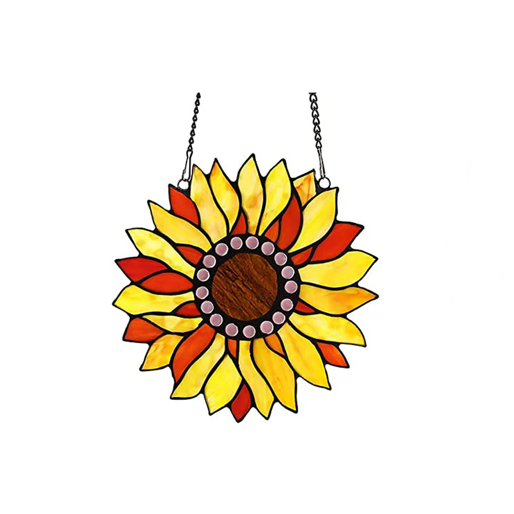 Capulina Sunflower Stained Glass Window Hangings - Image 17