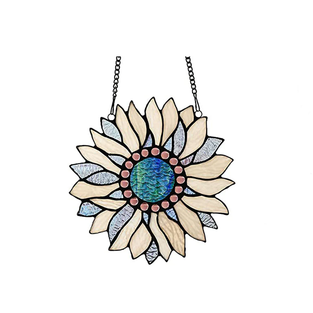 Capulina Sunflower Stained Glass Window Hangings - Image 21