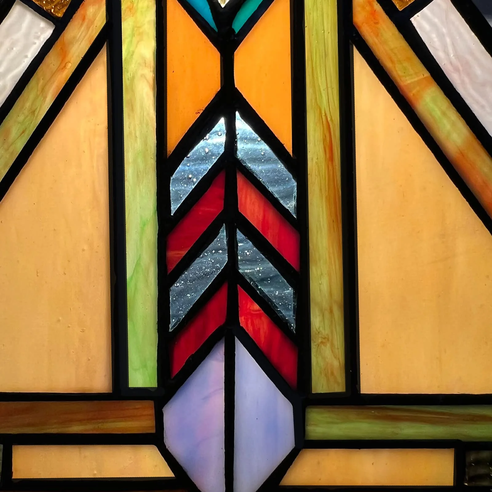 Thatyears Tiffany Chandelier Pendant Light 5 Light-7 Inches Mission Firecracker Style Stained Glass Craftsman Hangings Lamp for Dining Living Room Foyer Kitchen - Image 6