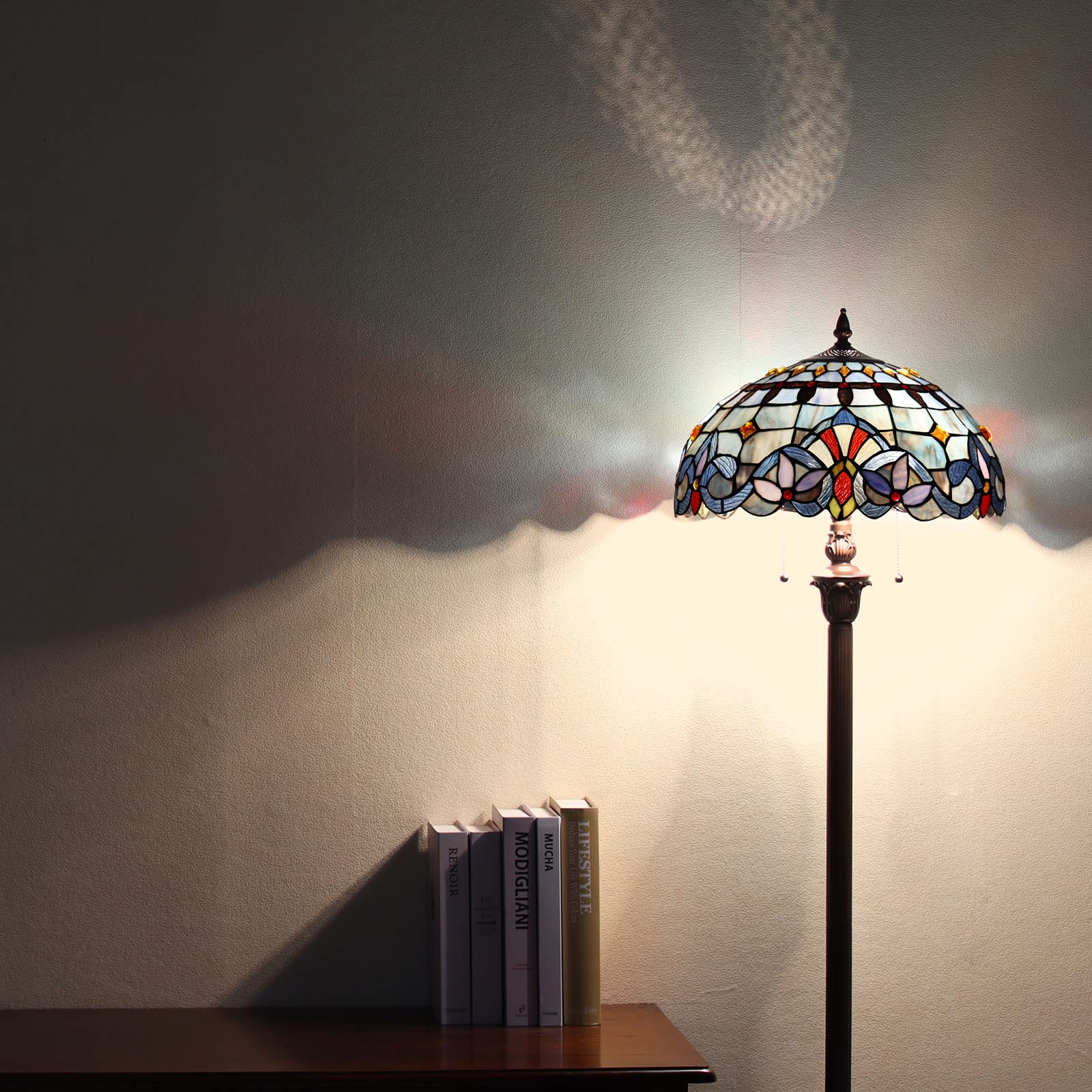 Capulina Tiffany Floor LampTraditional Art StyleStanding Lamp - Image 3