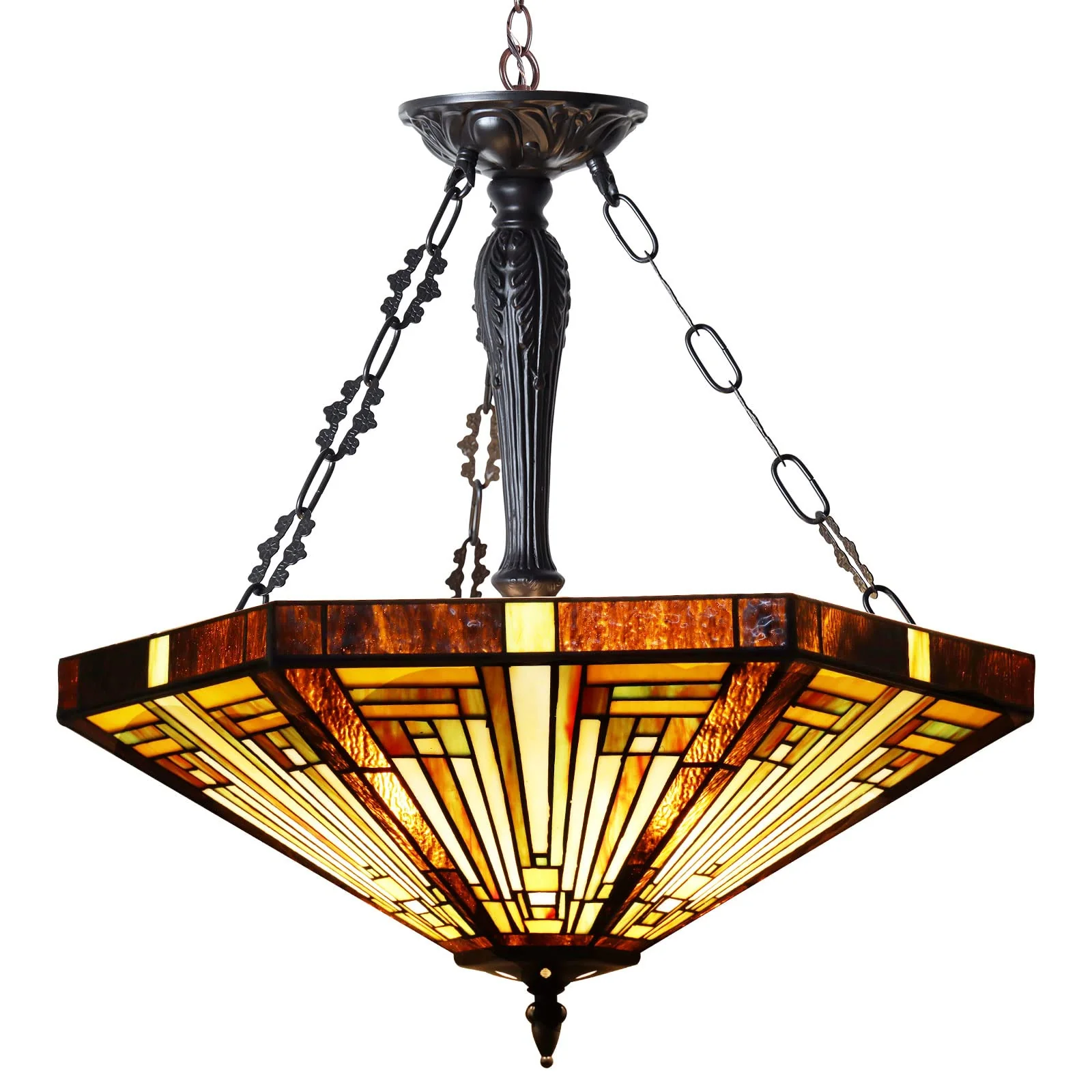 Capulina Tiffany Inverted Pendant Lights Ceiling Light - Image 8