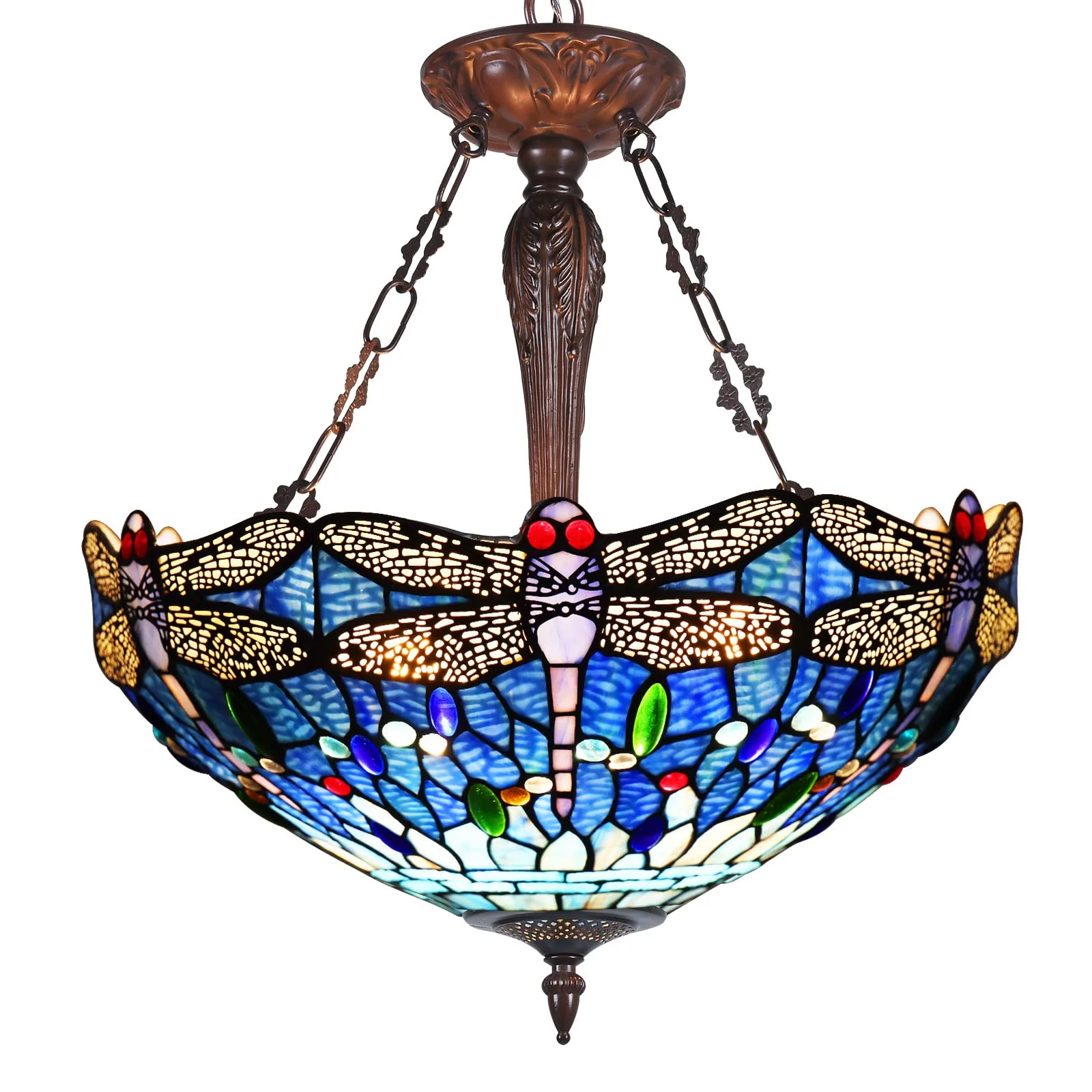 Capulina Tiffany Pendant Lights Ceiling Light Dragonfly Style - Image 8