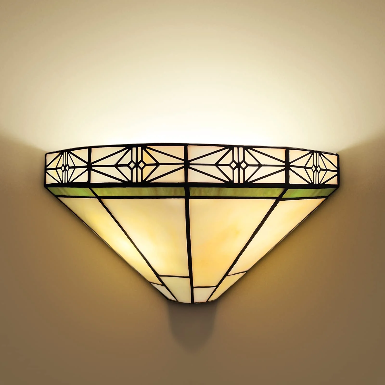 Capulina Tiffany Wall Sconces Stained Glass Vintage Style Wall Light - Image 5