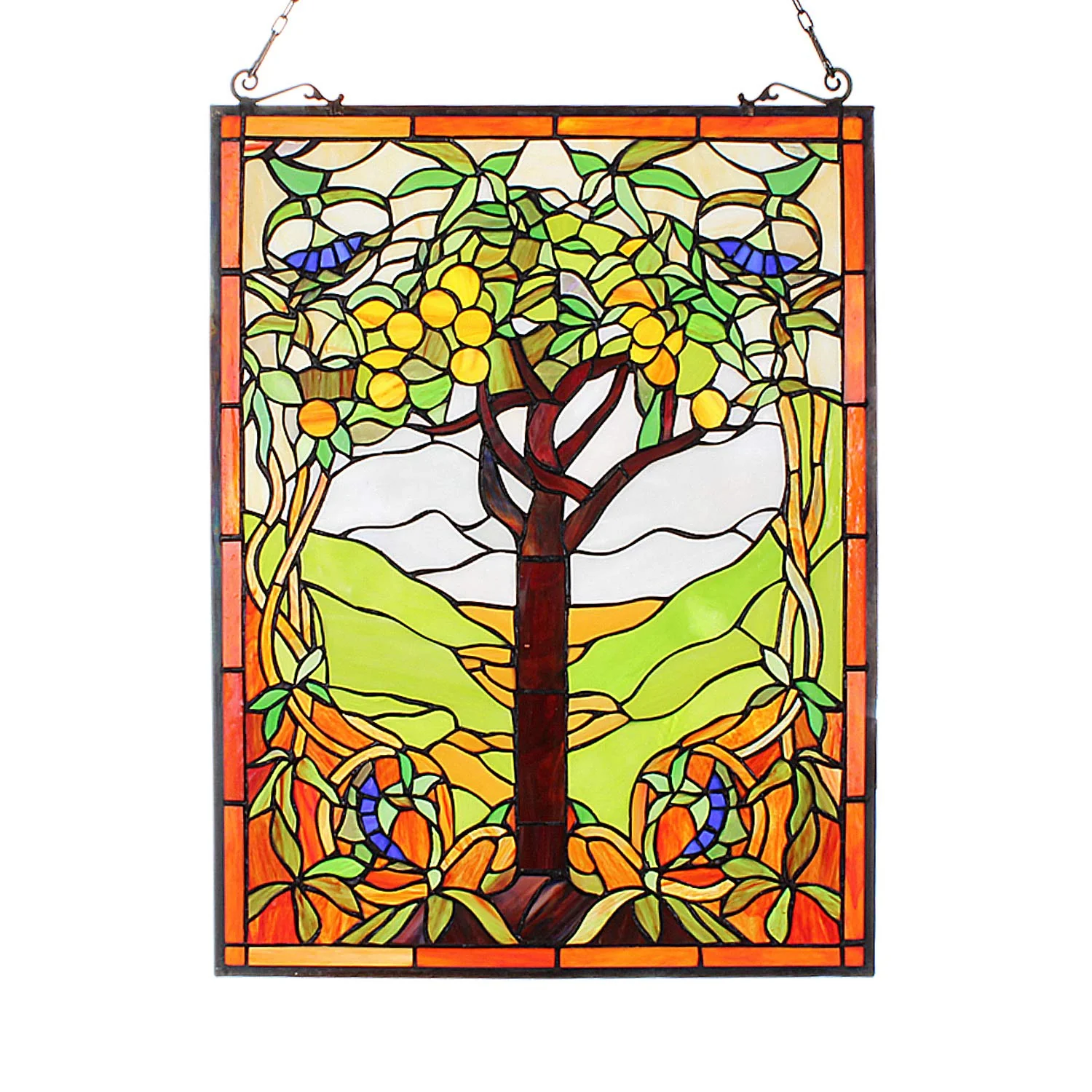 Capulina Tree of Life Stained Glass Window Hanging Window - Image 7