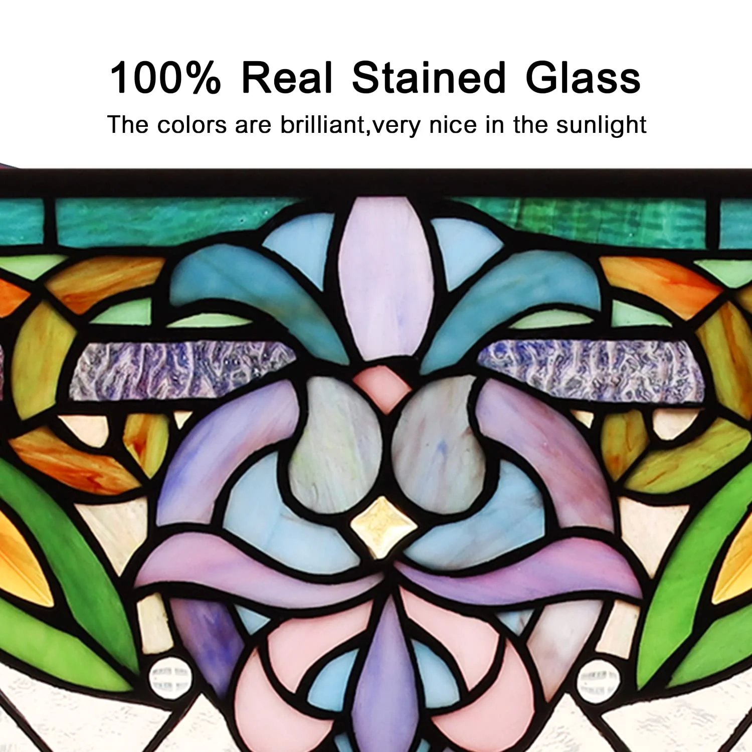 Capulina Victorian Style Stained Glass Window Hangings - Image 4